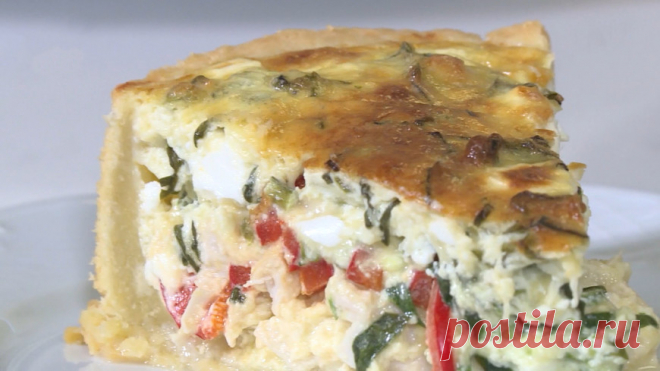 Когда хочется чего-то необычного: рецепт легкого пирога с овощами и курицей Корреспонденты программы «Еще дешевле» на телеканале «МИР» приготовили весенний киш.