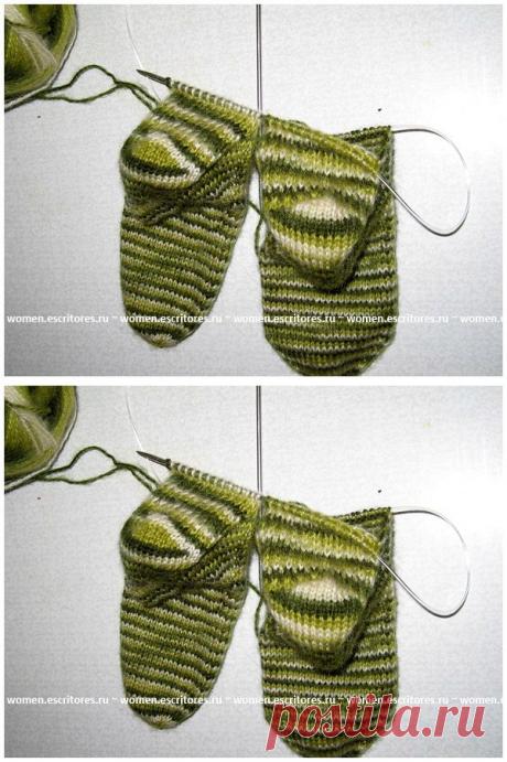 Как связать два носка одновременно. Вязание спицами | Умелые ручки