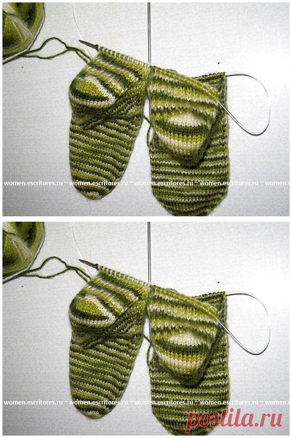 Как связать два носка одновременно. Вязание спицами | Умелые ручки