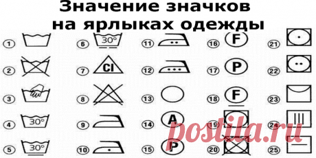 Значение значков на ярлыках одежды | Полезные советы