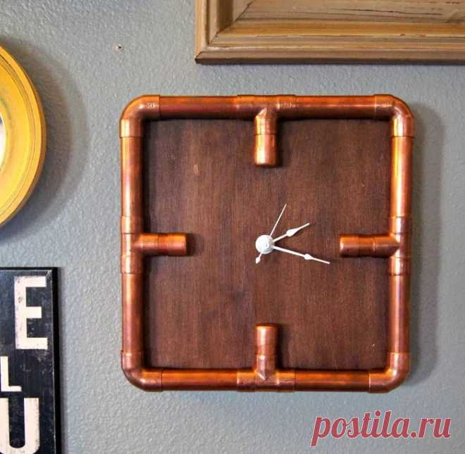 Часы из труб (Diy)