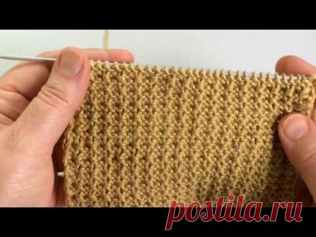 Мелкофактурный узор для кардигана / Вязание спицами / Knit Pattern for Cardigans/Jackets/Pullover - YouTube
