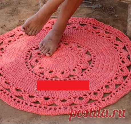 Вяжем красивый коврик крючком | Dublog | Яндекс Дзен