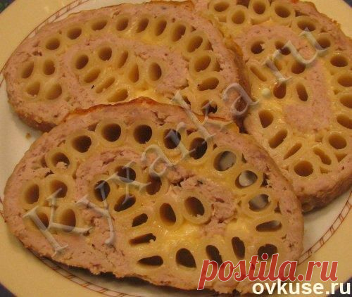 Мясной рулет с макаронами и сыром | Наш дом