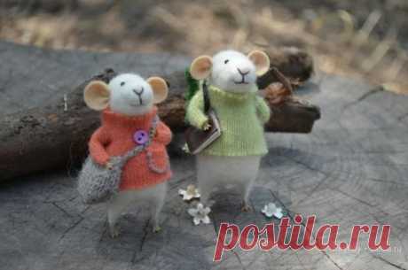 Авторские мышки от Felting Dreams. Валяние из шерсти, игрушки / Валяние из шерсти, игрушки, мастер классы / КлуКлу. Рукоделие - бисероплетение, квиллинг, вышивка крестом, вязание