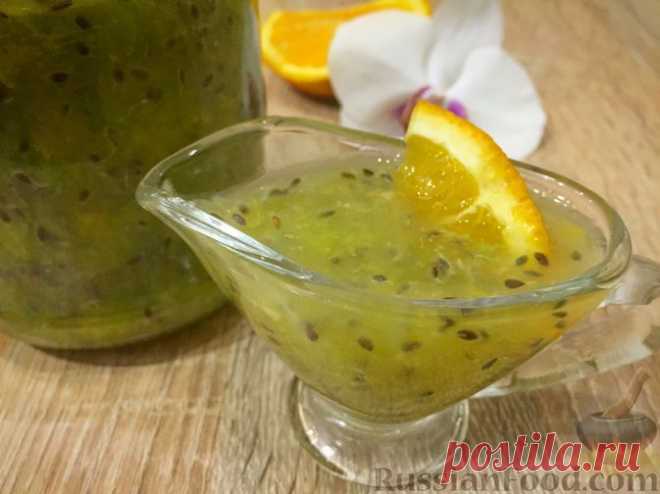 Рецепт: «Холодное» варенье из крыжовника и апельсина на RussianFood.com
