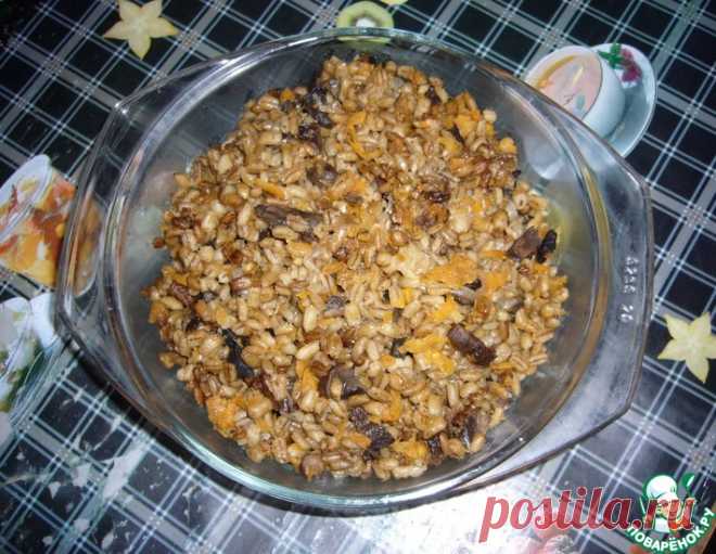 Плов из перловой крупы с грибами – кулинарный рецепт