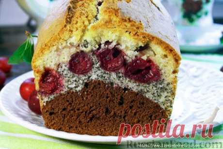 Кекс с какао, маком и вишней, который легко повторить и невозможно забыть!