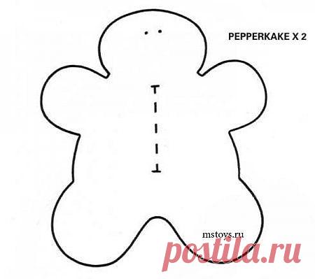 Выкройка куклы тильды