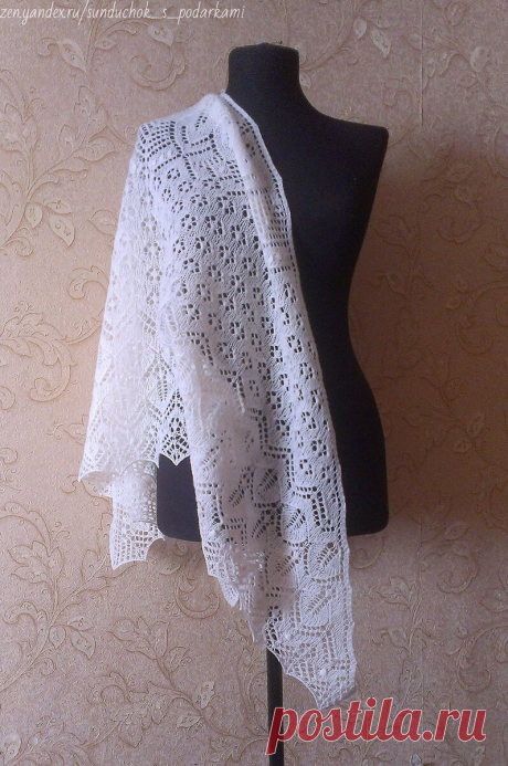 Интересная методика создания схем для шалей по книге Мелиссы Липман. Конструктор для начинающих и опытных вязальщиц | Сундучок с подарками | Дзен