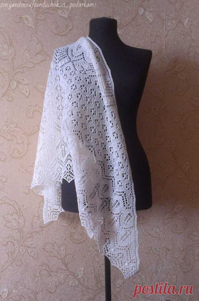 Интересная методика создания схем для шалей по книге Мелиссы Липман. Конструктор для начинающих и опытных вязальщиц | Сундучок с подарками | Дзен