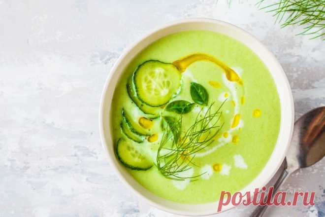 Огуречный суп-пюре с авокадо – простой и вкусный рецепт, как приготовить пошагово