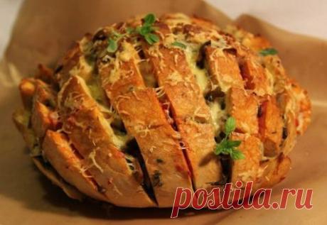 Закусочный хлеб на скорую руку | Горячие закуски | Рецепты | Online.ua