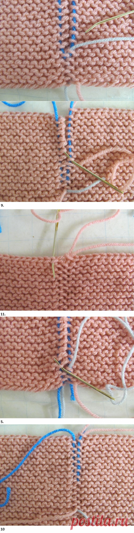 Garter Stitch Seams Invisible Join How-tos With Photos | Knit & Crochet Patterns, Lessons Worcester County MD