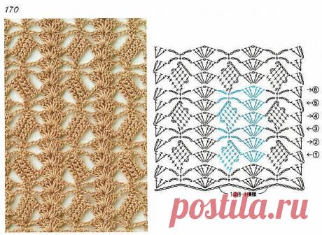 Узор крючком.