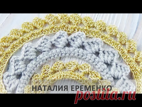 Как связать узкое кружево крючком // мастер-класс toyfabric