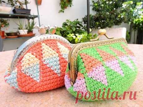 Monedero tapestry crochet free pattern