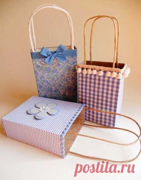 Подарочные пакетики своими руками