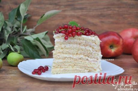 Яблочный торт с красной смородиной | Кулинарные рецепты от «Едим дома!»
