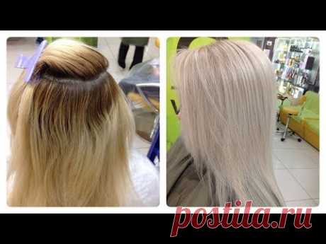 Исправление цвета окрашенных волос // Теплый блонд // How to Fix Bad Hair Color