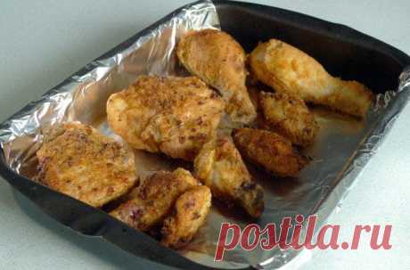 Как приготовить хрустящая жареная курица - рецепт, ингридиенты и фотографии