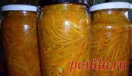 Морковь по-корейски на зиму в банках