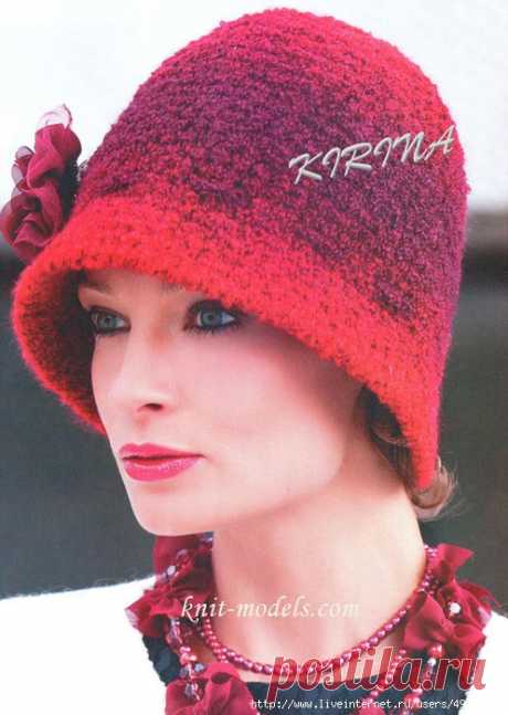 КАК СВЯЗАТЬ ШЛЯПКИ С ПОЛЯМИ ДЛЯ ЖЕНЩИН