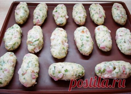 Картофельные котлеты с ветчиной и сыром - рецепт с фото