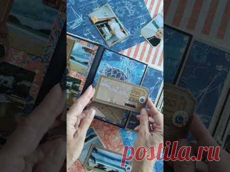 One day in my life in Thailand - Album Flip Through #graphic45 #album #scrapbooking