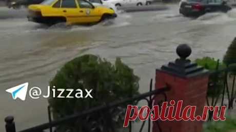 Джизак ливень..