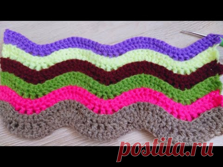 Вяжем коврик крючком из остатков пряжи 🔥