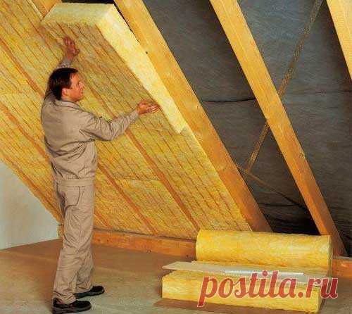Утепляем потолок минватой в частном доме своими руками? На чердаке изнутри и снаружи- Обзор +Видео