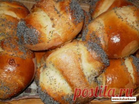 Рецепт: Булочки из сметанно-кефирного теста