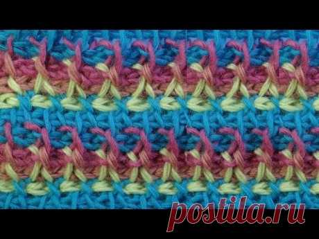 Нереально красивый узор   tunisian crochet pattern 68