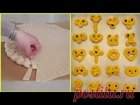 مدهش 😋اشكال سهلة وجديد بيتزا ومعجنات قمة الروعة 💥Easy and Fresh Shapes Pizza #Pastry