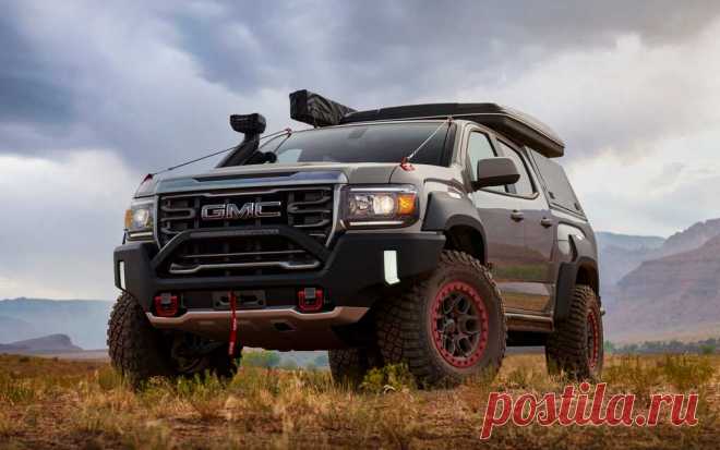 Представлен новый внедорожный концепт GMC Canyon AT4 OVRLANDX 2021 года, обзор, экстерьер, интерьер, вождение
