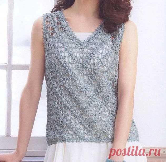 Вяжем летний топ