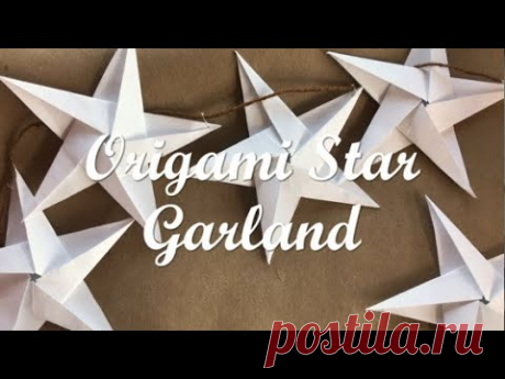 Origami Star Garland Tutorial - YouTube