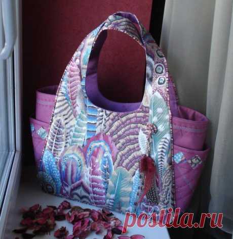 Сумочка &quot;Перья&quot;.