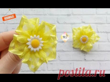 Легкие и очень нарядные резиночки! Канзаши МК / Light and very elegant rubber bands! Kanzashi MK.