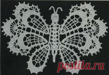 Узор "Бабочка" 27. Узоры вязания. Узелок.ру