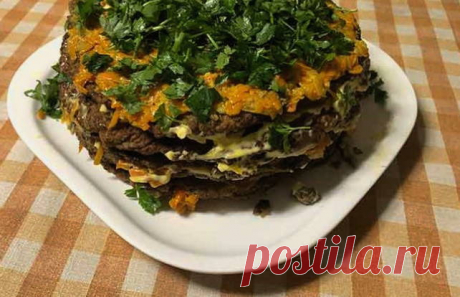 Печеночный торт из говяжьей печени классический - Вкусные идеи Печеночный торт из говяжьей печени – это аппетитное, вкусное и питательное блюдо для вашего стола. Такая закуска будет актуальна как для праздников, так и