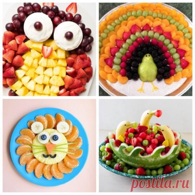 Фруктовая тарелка - оформление в домашних условиях