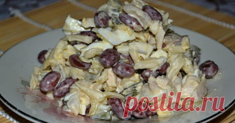 Сытный салат с фасолью и курицей: разнообразит повседневное меню - Вкусные рецепты - медиаплатформа МирТесен