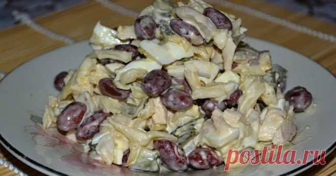 Сытный салат с фасолью и курицей: разнообразит повседневное меню - Вкусные рецепты - медиаплатформа МирТесен