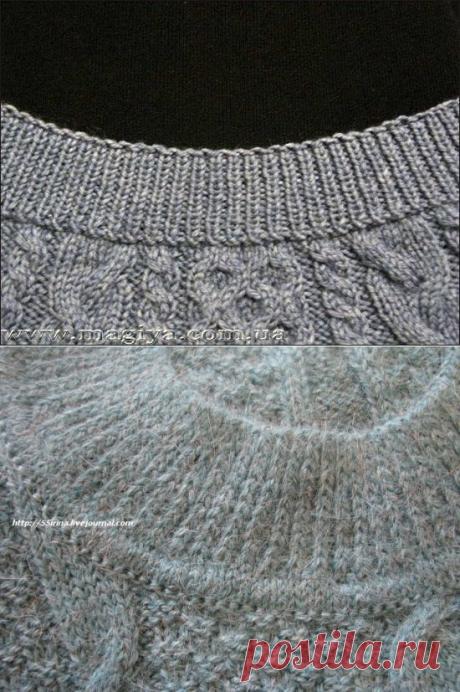 МК: Обработка горловины (вязание) - Вяжем сети - ТВОРЧЕСТВО РУК - Каталог статей - ЛИНИИ ЖИЗНИ