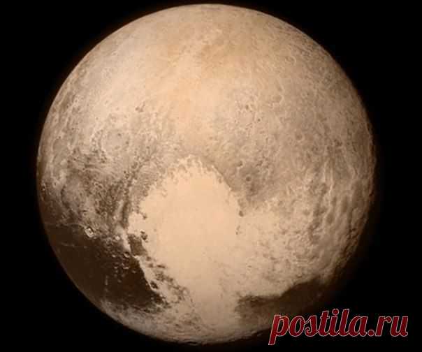 Снимок Плутона, сделанный автоматической межпланетной станцие / Физика невозможного!