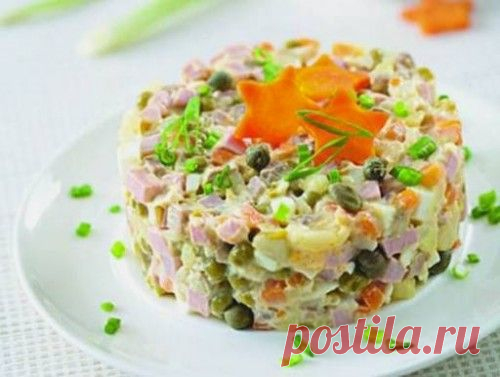 Идеи оформления и подачи салата Оливье / Простые рецепты