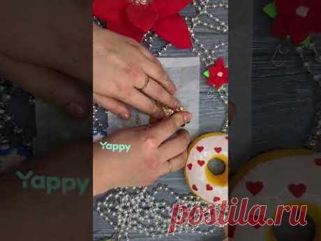 Супер крутой эффект - поталь+глина 👌 #полимернаямама #полимернаяглина #хобби