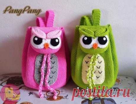Divertida mochila con búhos ganchillo - Hágalo usted mismo, ideas para la creatividad - Ideas de bricolaje